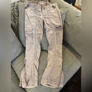 Tan Abercrombie and Fitch cargo pants size 00